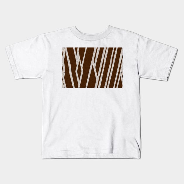 Zebra skin texture pattern Kids T-Shirt by GrahamPrentice